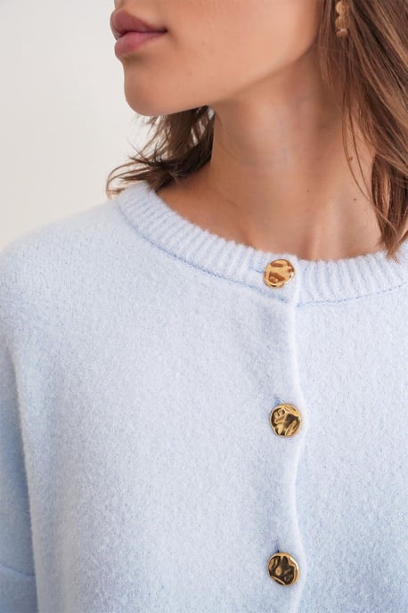 Geknoopte Ribgebreide Cardigan - Image 6