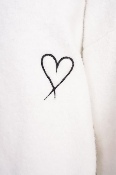 Oversized Gebreide Cardigan met Hartdetail - Image 5