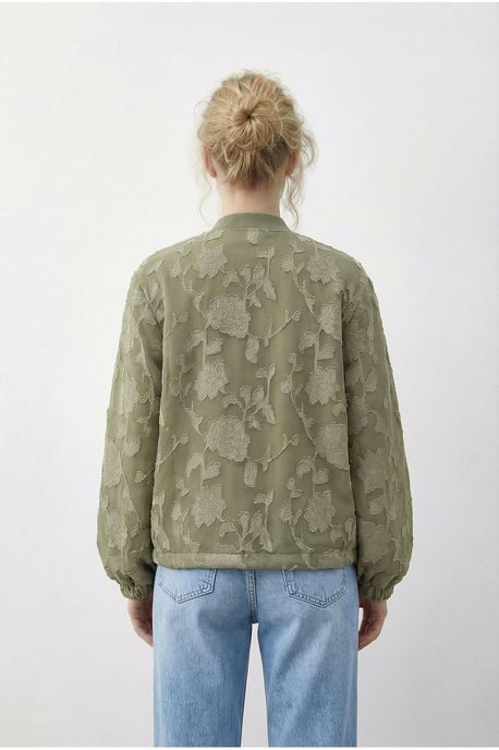 Bloemige Oversized Bomberjack - Image 5