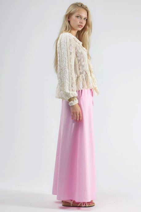 Hoge Taille A-Lijn Maxi Rok - Image 2