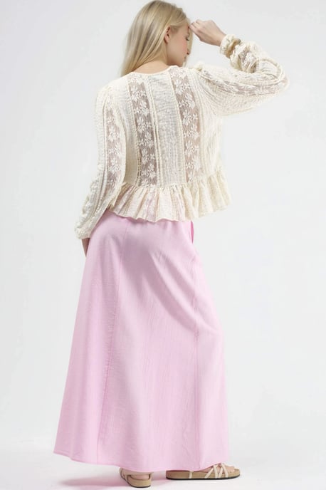 Hoge Taille A-Lijn Maxi Rok - Image 3