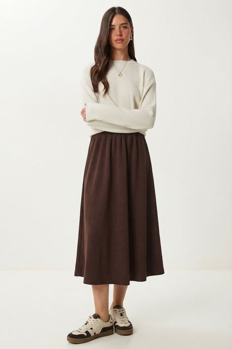 Elastische Taille Maxi Rok - Image 2