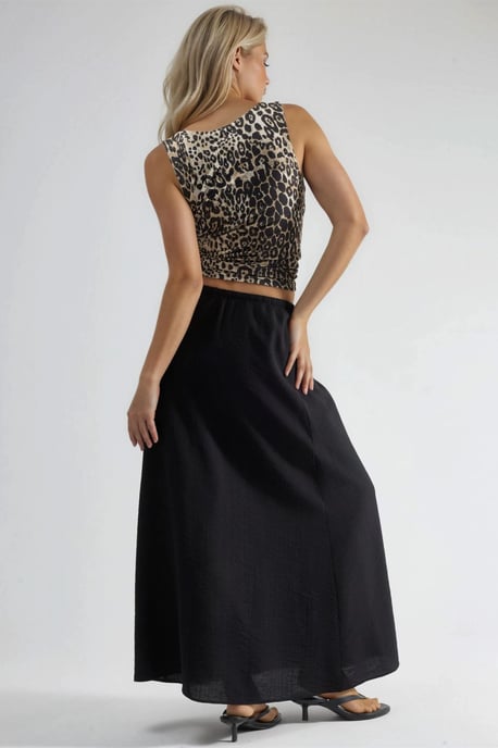 Hoge Taille A-Lijn Maxi Rok - Image 2