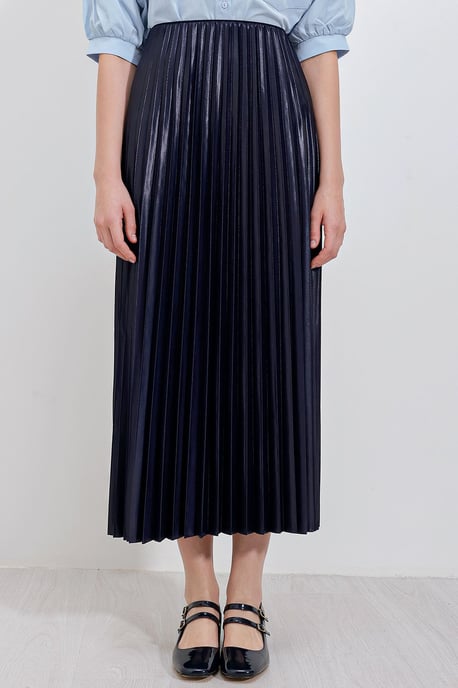 Hoge Taille Maxi Rok met Rimpeldetail - Image 3
