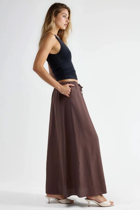 Hoge Taille A-Lijn Maxi Rok - Image 2