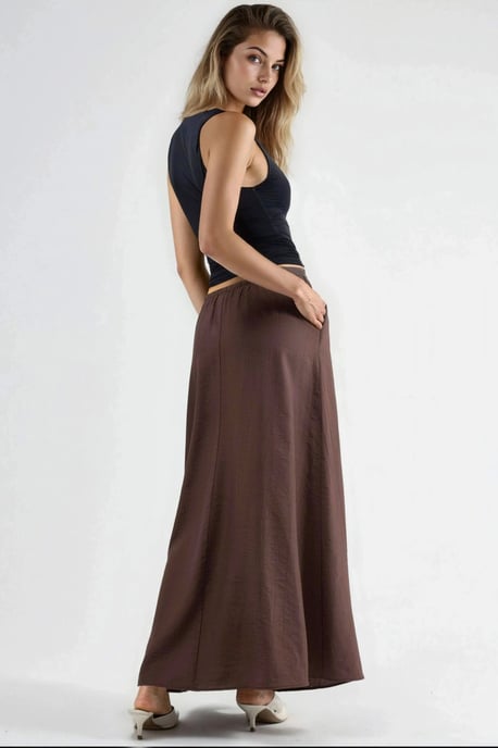 Hoge Taille A-Lijn Maxi Rok - Image 3