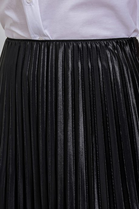 Hoge Taille Maxi Rok met Rimpeldetails - Image 5