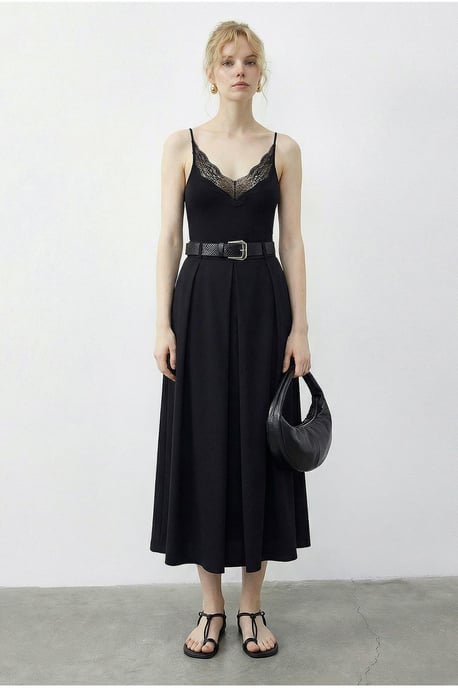 Hoge Taille Midi Rok met Riem - Image 3