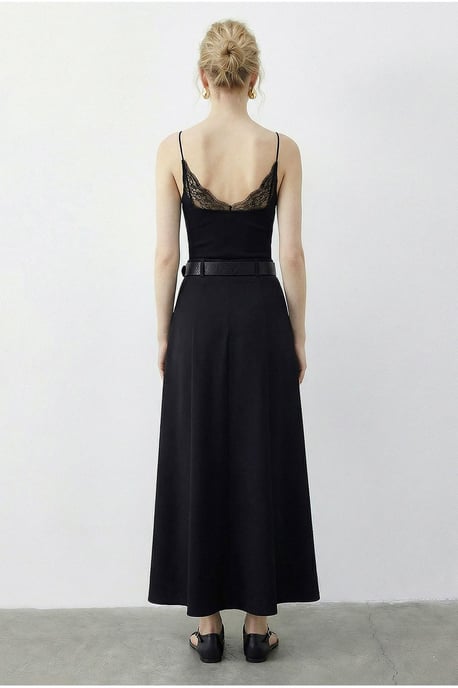 Hoge Taille Midi Rok met Riem - Image 5
