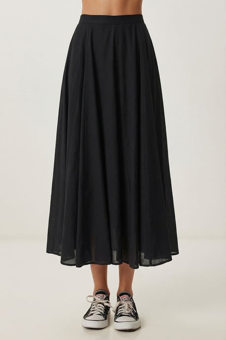 Hoge Taille A-Lijn Midi Rok - Image 3