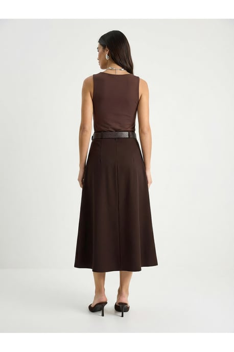 Hoge Taille Midi Rok met Ceintuurs - Image 4