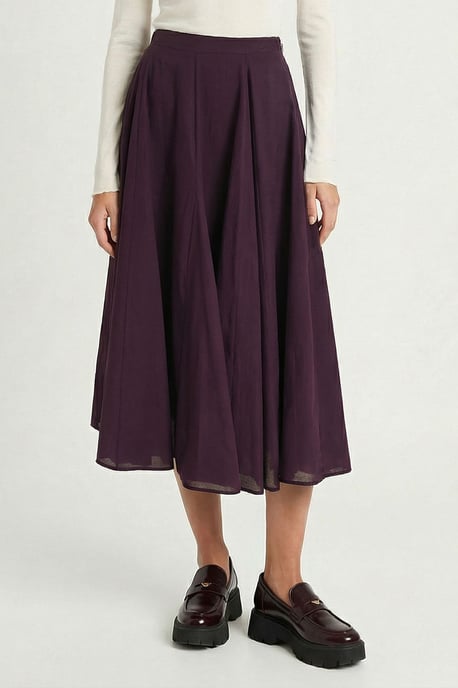 Hoge Taille A-Lijn Midi Rok - Image 3