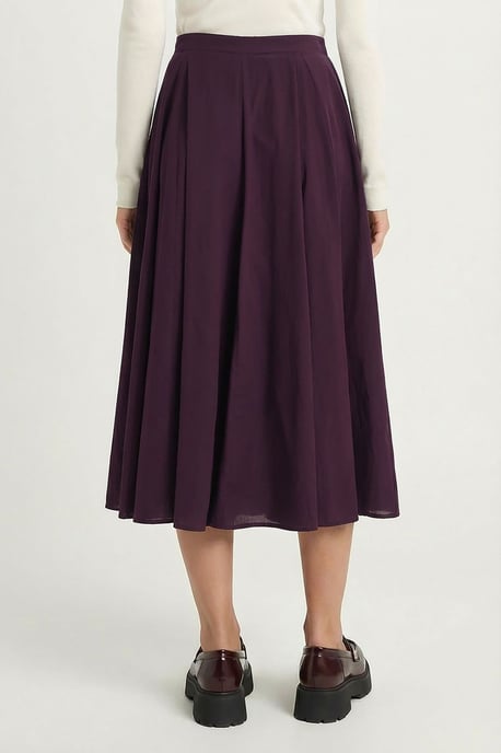 Hoge Taille A-Lijn Midi Rok - Image 4