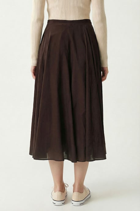 Hoge Taille A-Lijn Midi Rok - Image 4