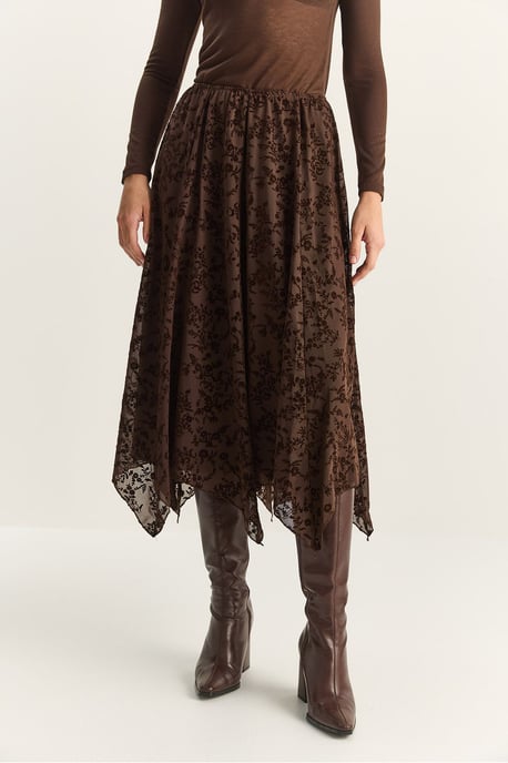 Hoge Taille Asymmetrische Midi Rok - Image 6