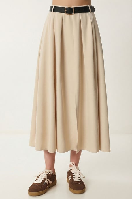Gestrikte Hoge Taille Midi Rok - Image 3
