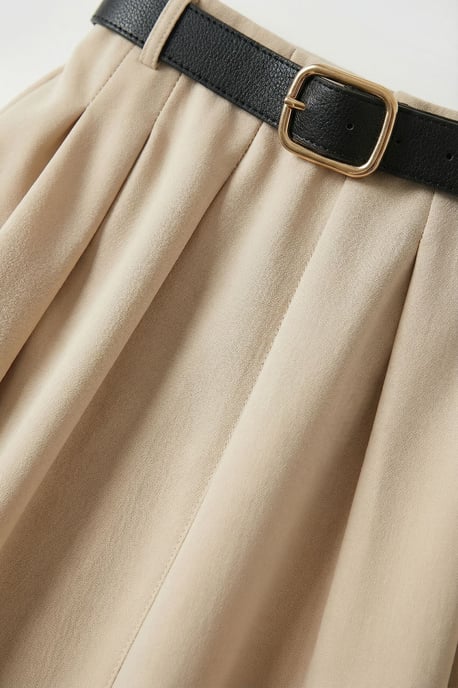 Gestrikte Hoge Taille Midi Rok - Image 5