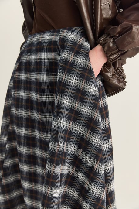 Hoge Taille Midi Rok - Image 6