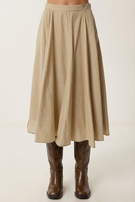 Hoge Taille A-Lijn Midi Rok - Image 3