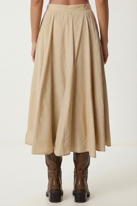 Hoge Taille A-Lijn Midi Rok - Image 4
