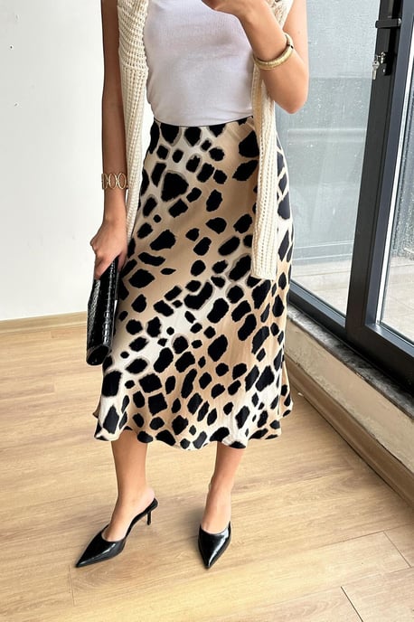 Luipaard Midi Rok - Image 1