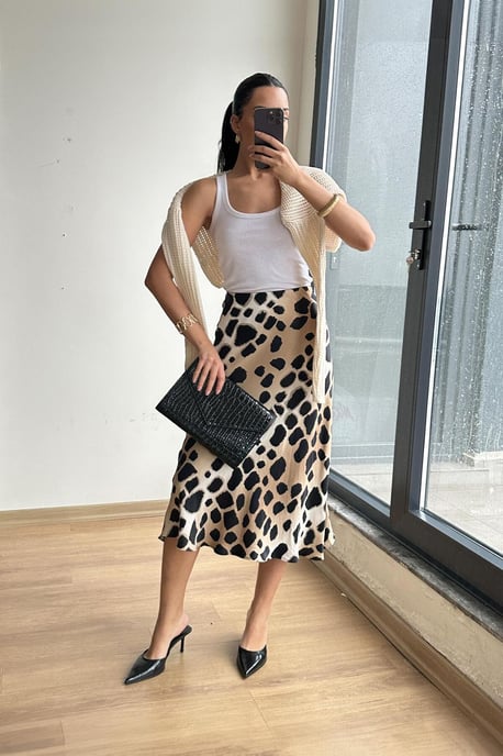 Luipaard Midi Rok - Image 2