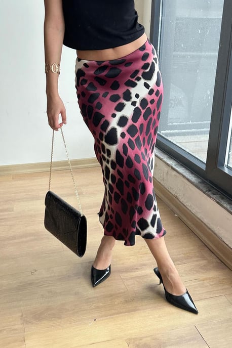 Leopard Midi Rok - Image 3