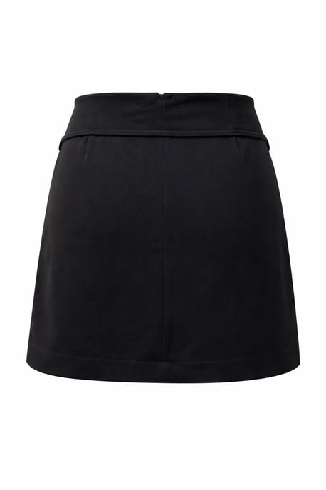 Hoog Taille Mini Rok met Ceintuur - Image 2