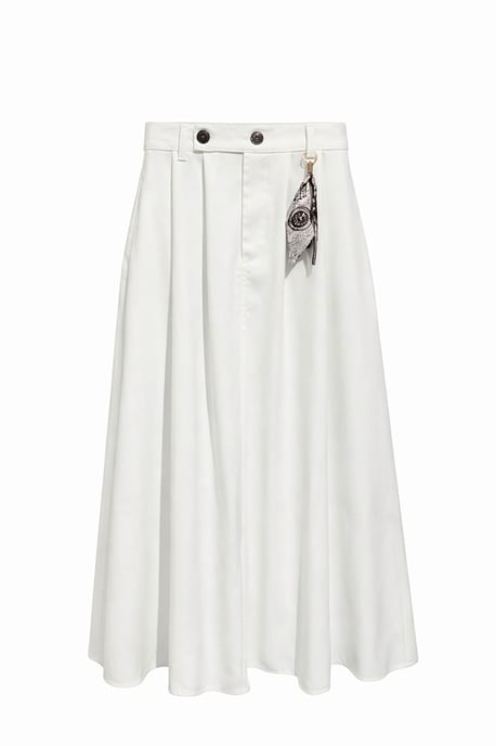 Hoge Taille A-Lijn Midi Rok met Accessoires - Image 1