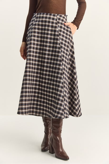 Hoge Taille Midi Rok - Image 6