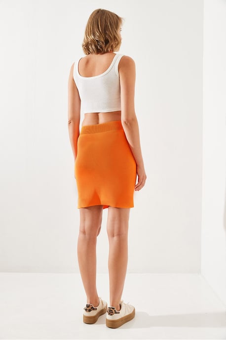 Hoge Taille Minirok met Split - Image 3