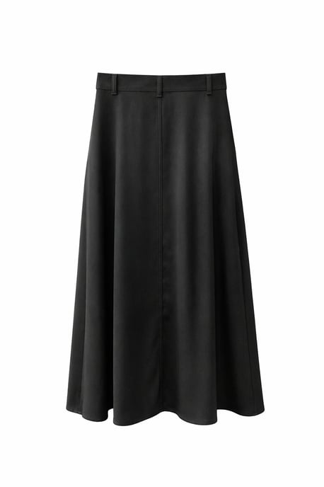 Hoge Taille A-Lijn Midi Rok met Accessoires - Image 3