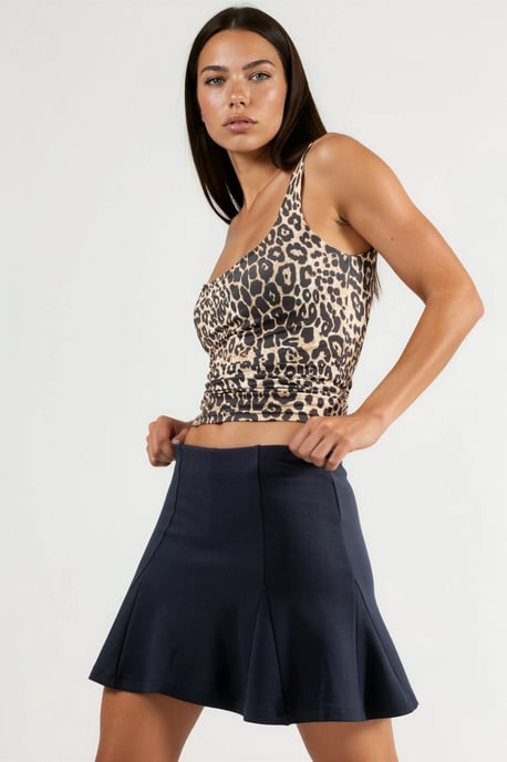 Gekreukte Mini Skorts - Image 3