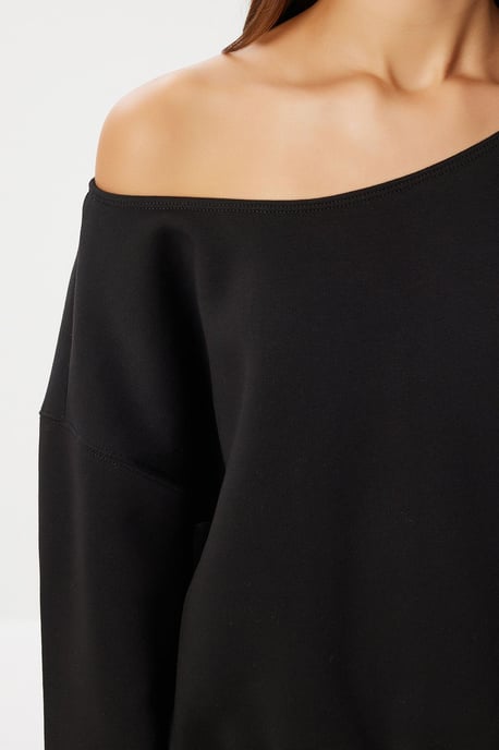 Asymmetrische Kraag Sweater - Image 4