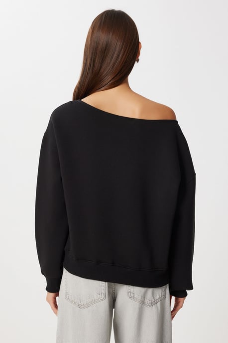 Asymmetrische Kraag Sweater - Image 5