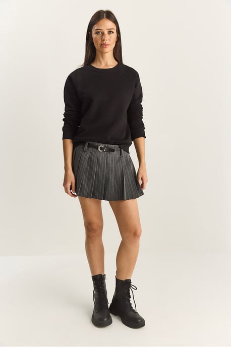 Ontspannen Pasvorm Crewneck Gebreid Sweatshirt - Image 2