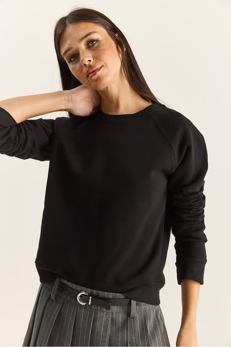Ontspannen Pasvorm Crewneck Gebreid Sweatshirt - Image 5
