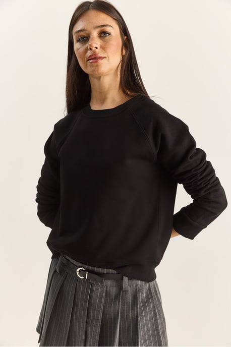 Ontspannen Pasvorm Crewneck Gebreid Sweatshirt - Image 6