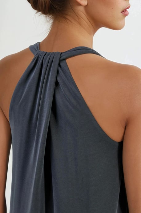 Halterneck Modal Dress - Image 4