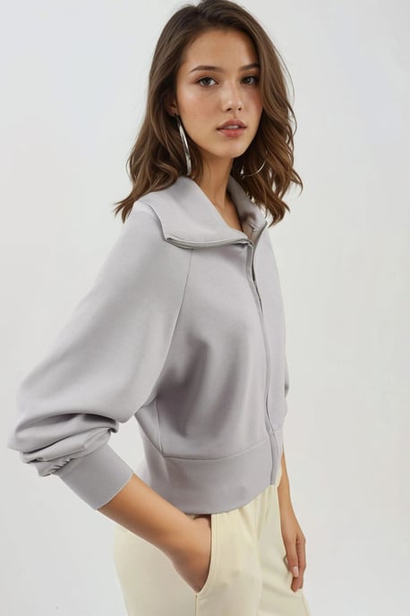Ontspannen Pasvorm Met Rits Sweatshirt - Image 2