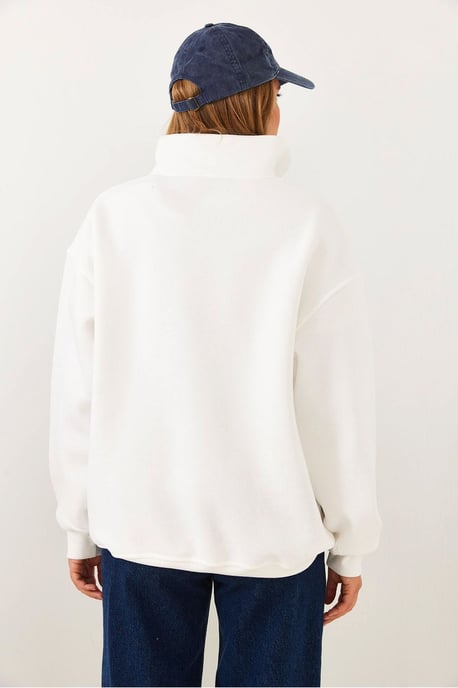 Ritssluiting Bedrukt Sweatshirt - Image 3