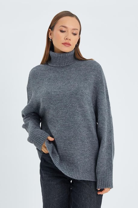 Losse Pas Turtleneck Gebreide Trui - Image 3