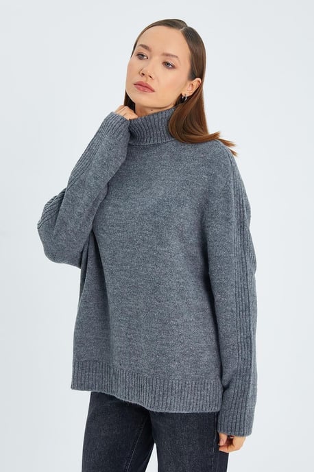 Losse Pas Turtleneck Gebreide Trui - Image 6