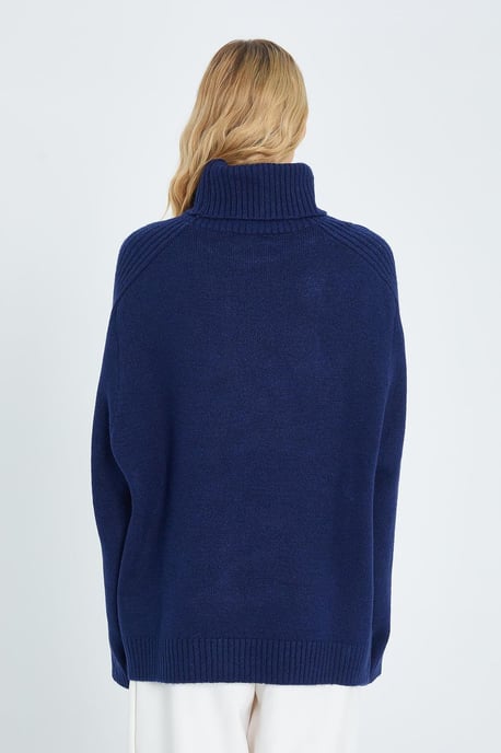 Losse Pas Turtleneck Brei Trui - Image 6
