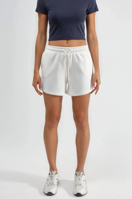 Elastische Taille Modal Shorts met Zakken - Image 1