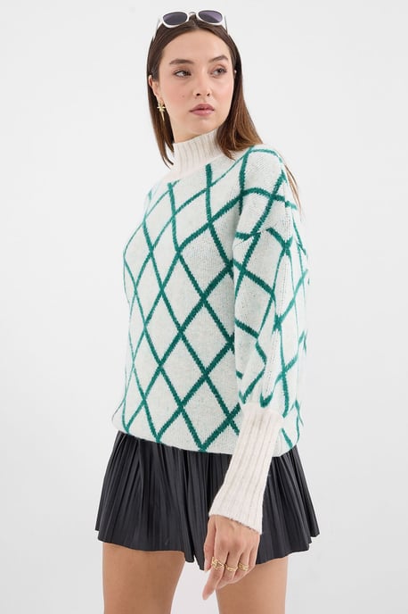 Oversized Geometrisch Patroon Coltrui - Image 4
