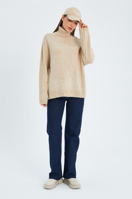 Losse Pas Turtleneck Gebreide Trui - Image 2