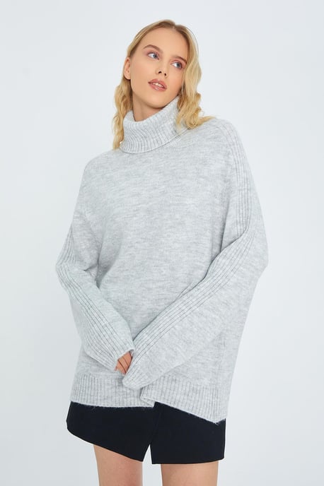 Losse Pas Turtleneck Gebreide Trui - Image 3