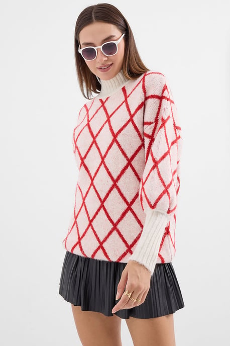 Oversized Geometrisch Patroon Coltrui - Image 3