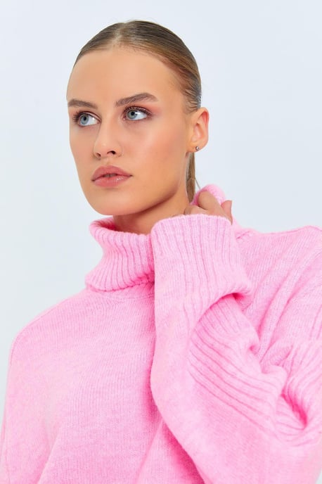 Losse Pas Turtleneck Gebreide Trui - Image 5